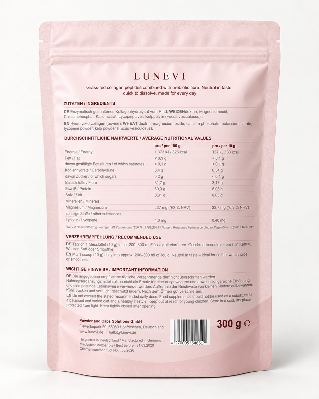 Lunevi Glow & Balance – Collagen + Prebiotics
