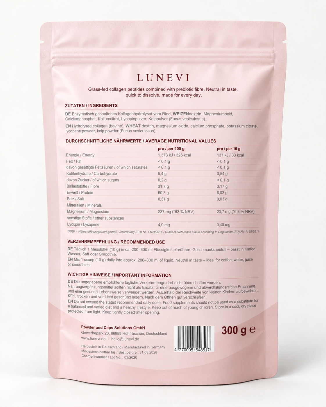 Lunevi Glow & Balance – Collagen + Prebiotics